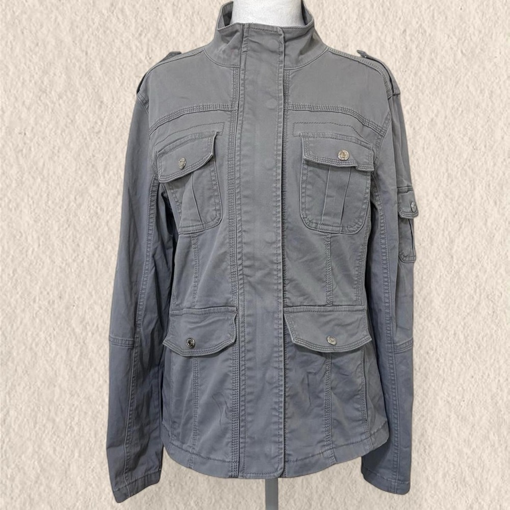 Kensie Charcoal Utility Jacket